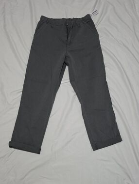 Old Navy Dark Gray Relaxed Chinos Womens Size M